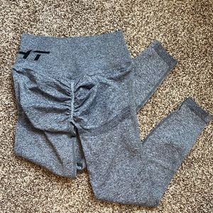 ECHT size medium arise scrunch butt charcoal leggings high waist